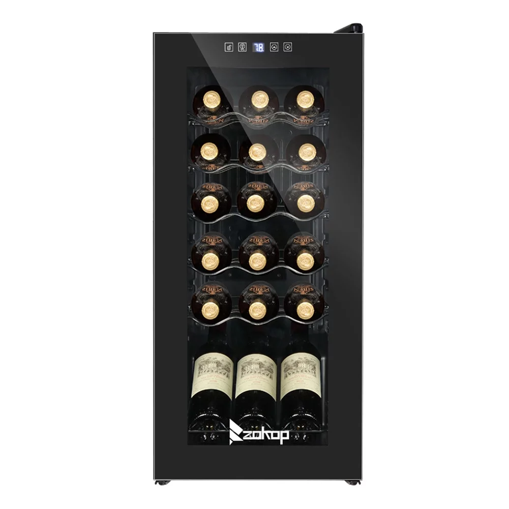 Jc-82 115v 85w 1.8cu.ft/52l 18 Bottle Compressor Wine Cooler Cold Rolled Plate With Display