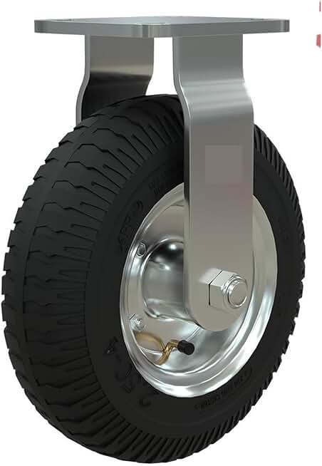 1 Pcs Caster Factory 8-inch Inflatable Rubber Directional Garage Entrance Cart Luggage Trolley