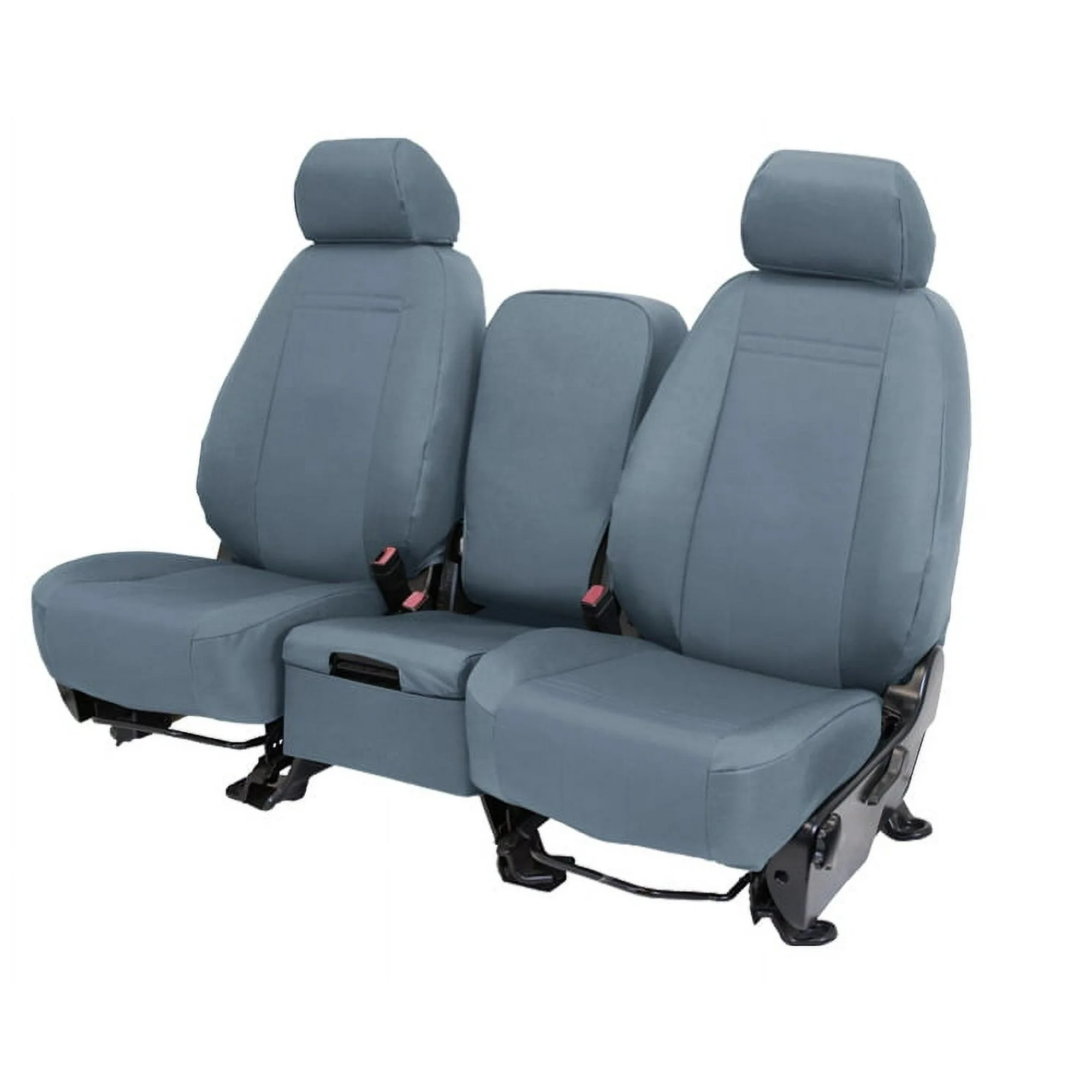 CalTrend Front 40/20/40 Split Bench Cordura Seat Covers for 2003-2010 Ford F-250-550 - FD248-03CA Charcoal Insert and Trim