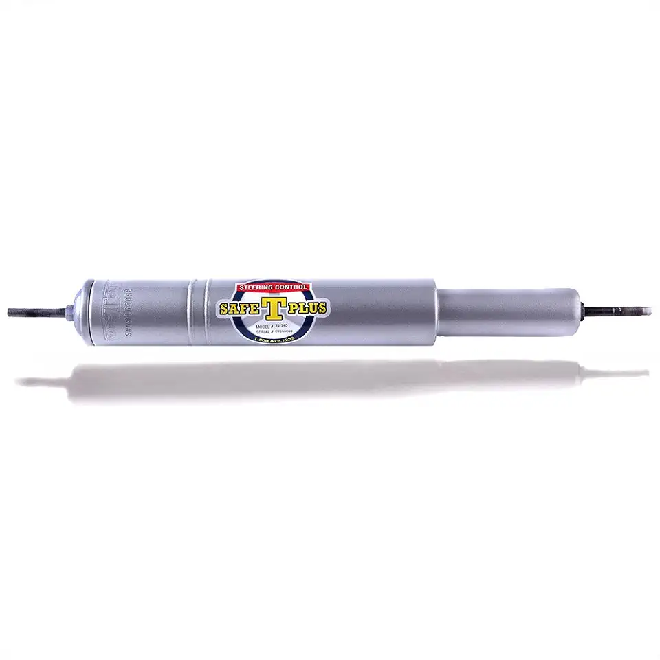 RV Steering Stabilizer 31-140 Silver (RV Steering Stabilizer, RV Steering Control, RV Safety, Truck Steering Stabilizer)