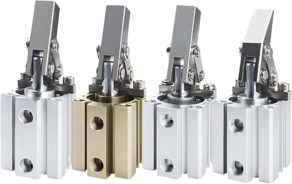 Lever Clamping Cylinder ALC-50/63/80/100 Compression Rocker Arm Cylinder Air Pressure Pneumatic Mould 1Pcs(JGL with Magnetic,Bore 100mm)