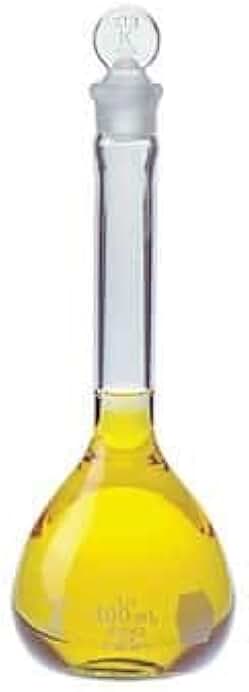 KC28014-2000 Volumetric Flask with Glass Stopper; 2000 mL