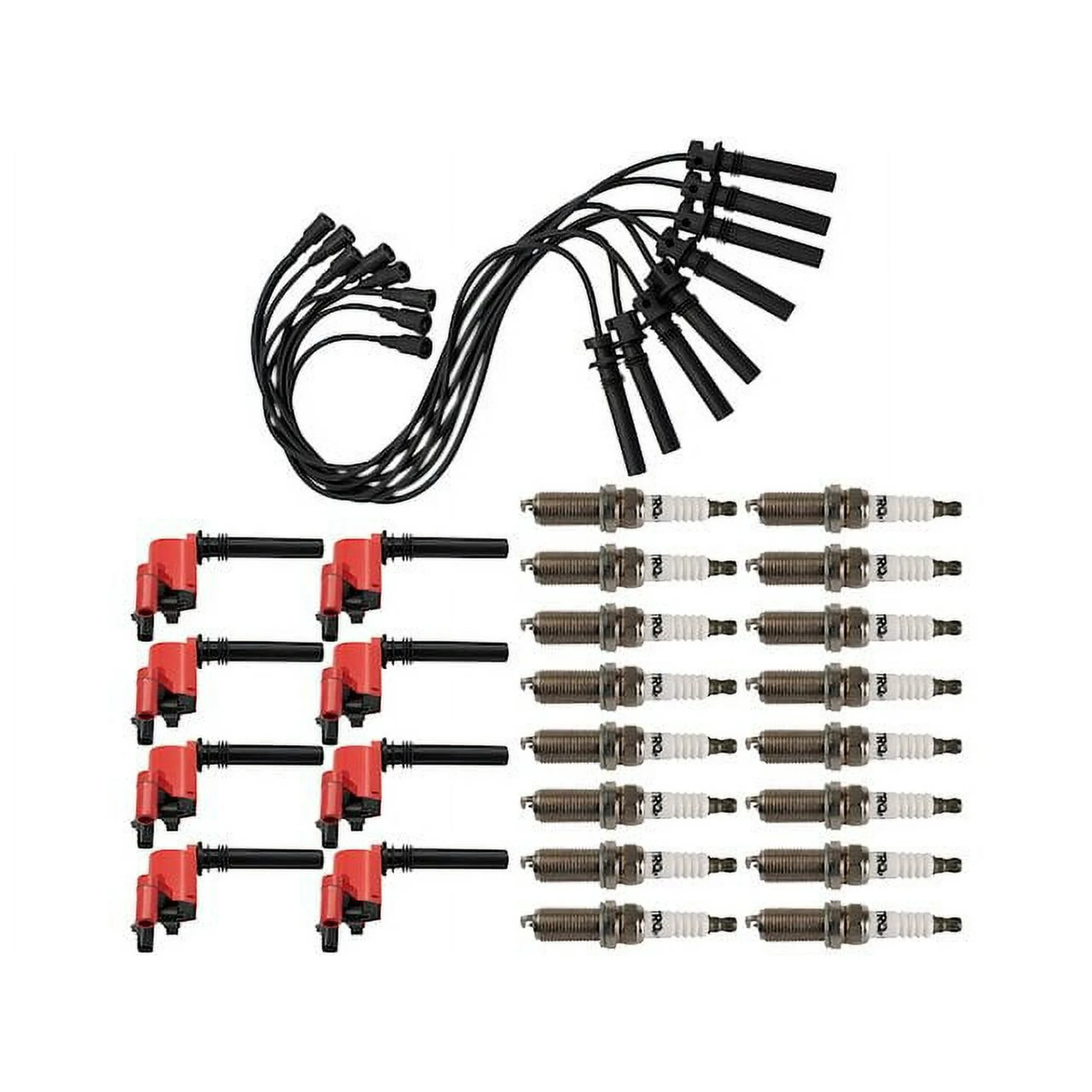 Ignition Coil Spark Plug and Wire Set 25 Piece - Compatible with 2003 - 2005 Dodge Ram 2500 5.7L V8 2004