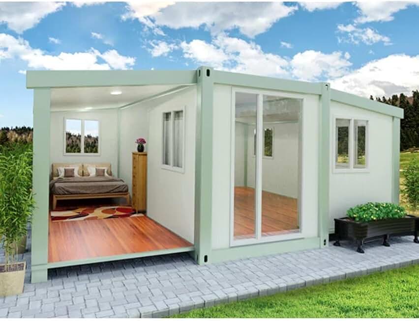 Expandable Steel Construction Homes Luxury Modern Villa Prefabricated Modular Container Prefab Houses 3 Bedrooms