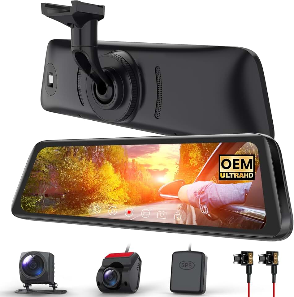 OEM Rear View Mirror Camera with Detached Front Lens, 9.35