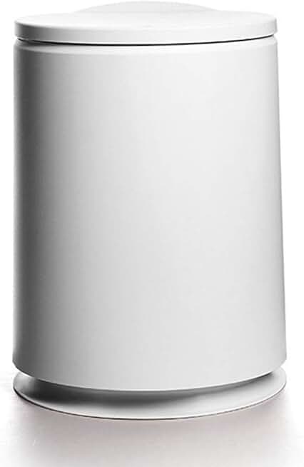 10L Pressing Type Round Plastic Trash Can Double-Layer Multi-Purpose Bathroom/Bedroom Trash Can Nordic Household Cleaning Tool