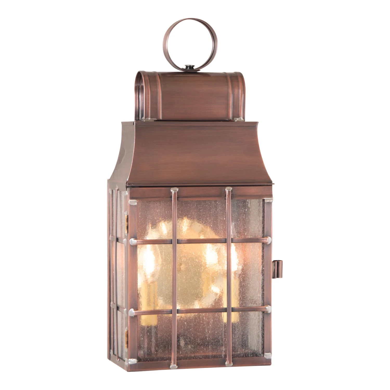 Irvins Country Tinware Washington Entry Wall Lantern in Aged Copper