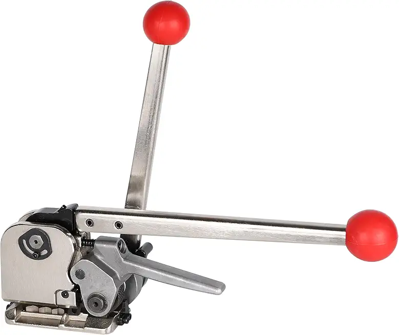 UpJiaFlarish Steel Strapping Tool Banding Tool, Tensioner & Crimper & Cutter Sealless Combination Tools for Steel Band Belt Width 1/2