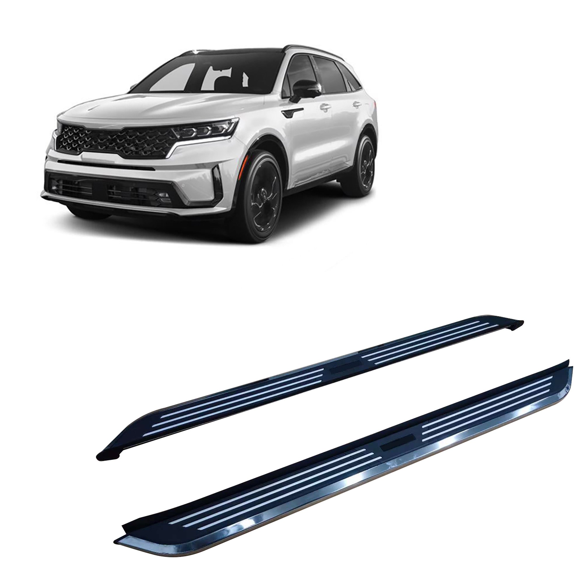 Black Horse Off Road PIK473 Running Boards for Kia Sorento