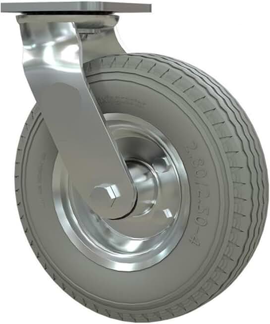 Heavy Duty Caster 8 Inch Pu Foam Wheel Polyurethane Trolley Solid Industrial 1Pcs(Electrophoresis-Dire)