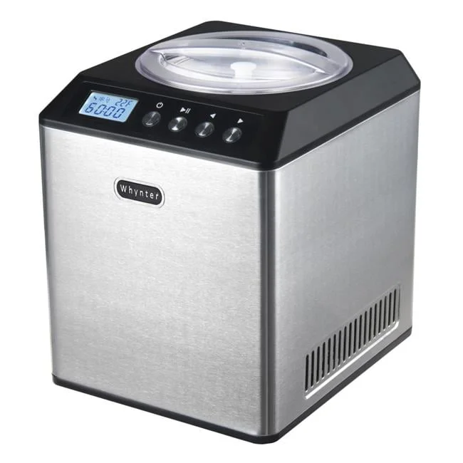 ICM-20 in.SB 2.1 qt Upright Ice Cream Maker with Stainless Steel Bowl