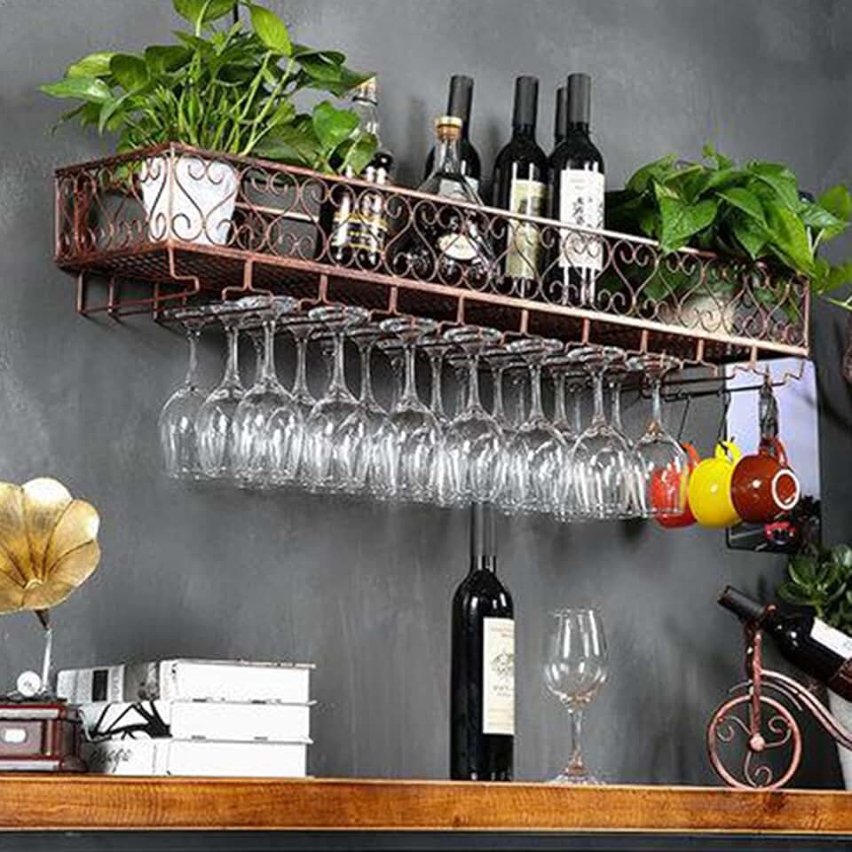 Wine Rack Wine Glass Rack, Shelf Wine Glass Holder, Wine Glass Rack, Champagne Glass Rack, Glassware Rack Wine Rack, Goblet Glass Rack, Glassware Wine Rack Home Decoration