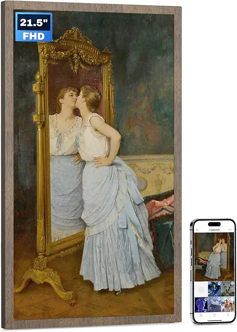 Large Digital Picture Frame 21.5 Inch FHD Screen WiFi Electronic Photo Frame Display, 64G Storage, Instantly Share Photo/Video via Apps&Email, Auto-Rotate, Wall Mounted for Home Decor