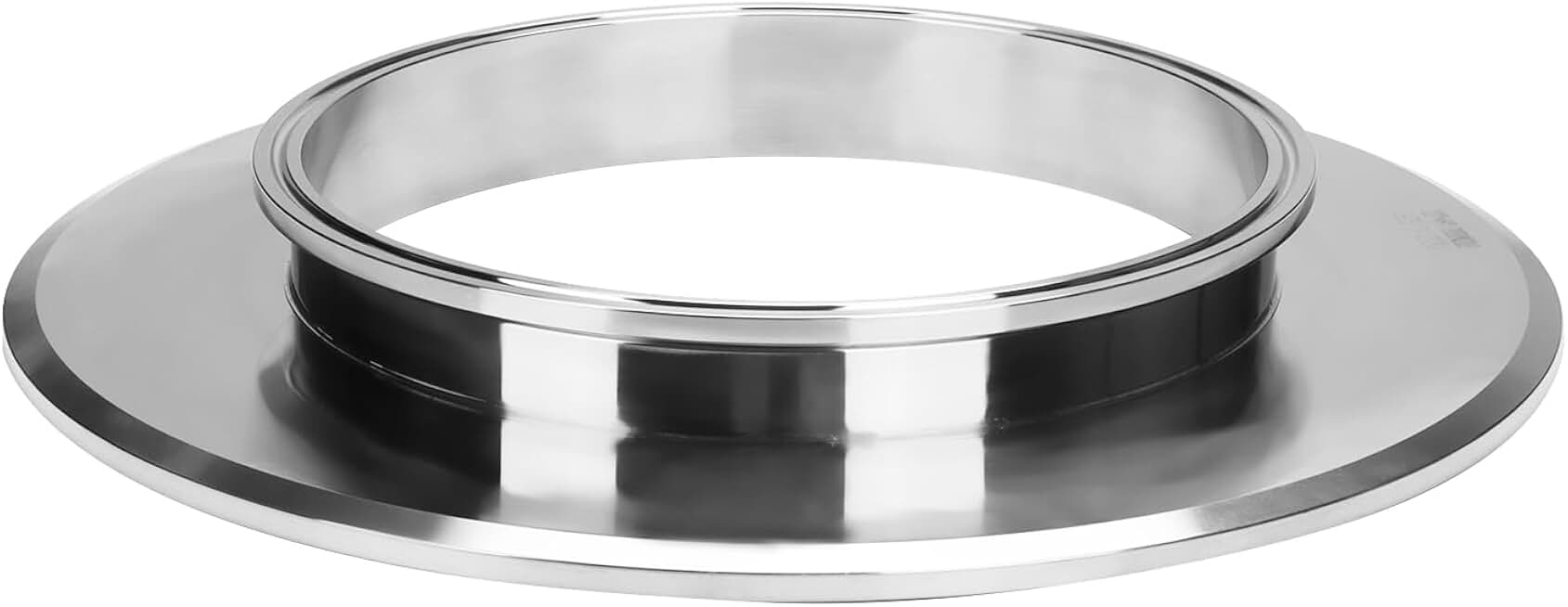 DERNORD Sanitary Concentric Reducer Tri Clamp Clover Stainless Steel 304 Sanitary Fitting End Cap Reducer (Tri Clamp Size: 12 inch x 8 inch)