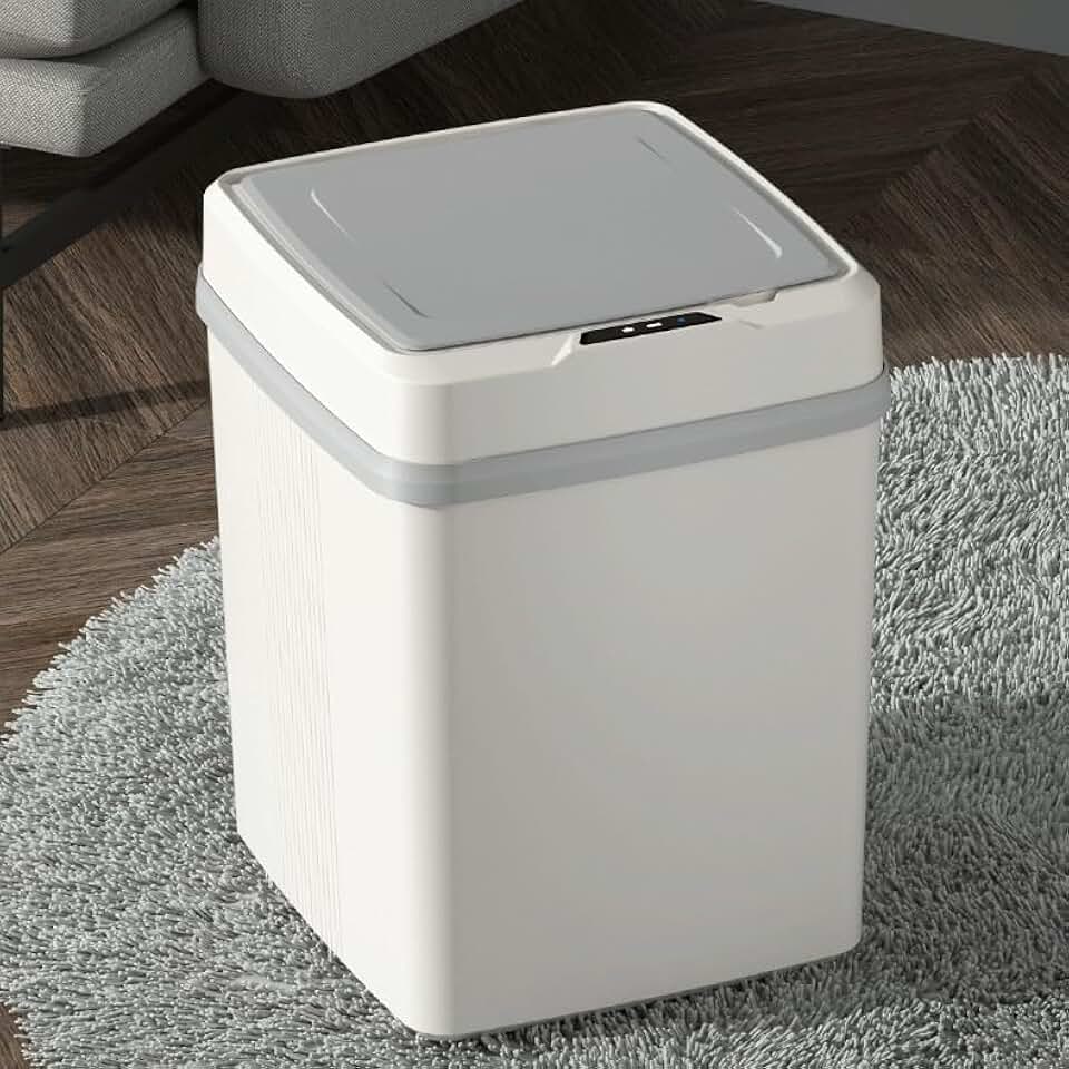 Automatic Trash Bin Intelligent Movement Sensing, Suitable for Living Room, Bedroom, Office, Bathroom(E)