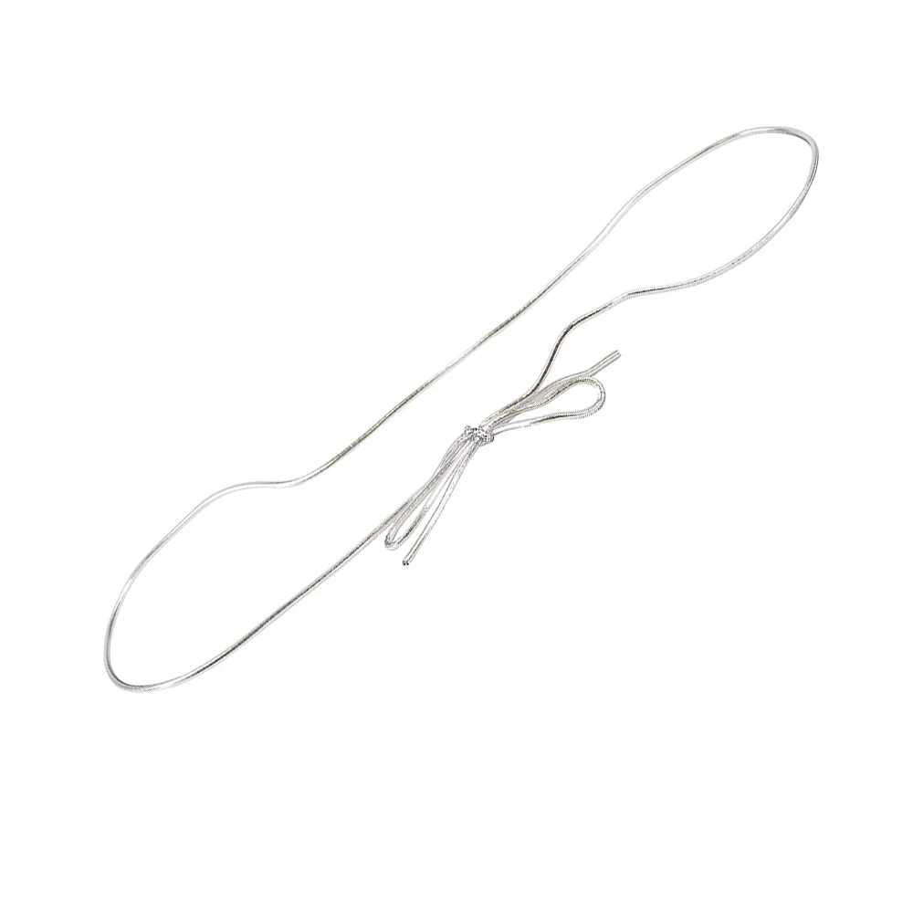 JAM Paper Elastic String Ties, Silver, 19 in, 1000/Pack