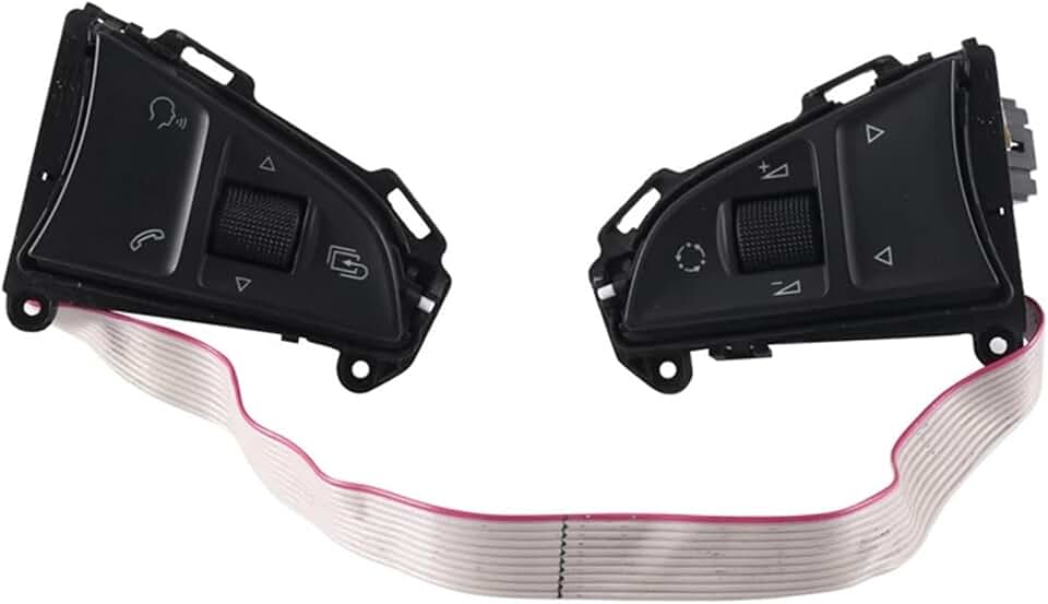 Multi-Function Steering Wheel Buttons Cruise Control Switch 5E0919719A Compatible with Skoda Fabia 2015 2013-2023