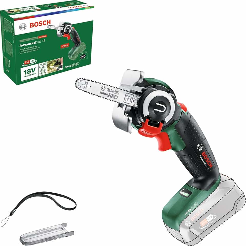 Bosch Home and Garden Cordless Saw AdvancedCut 18 LI (Without Battery, 18 Volt System, in Carton Packaging)