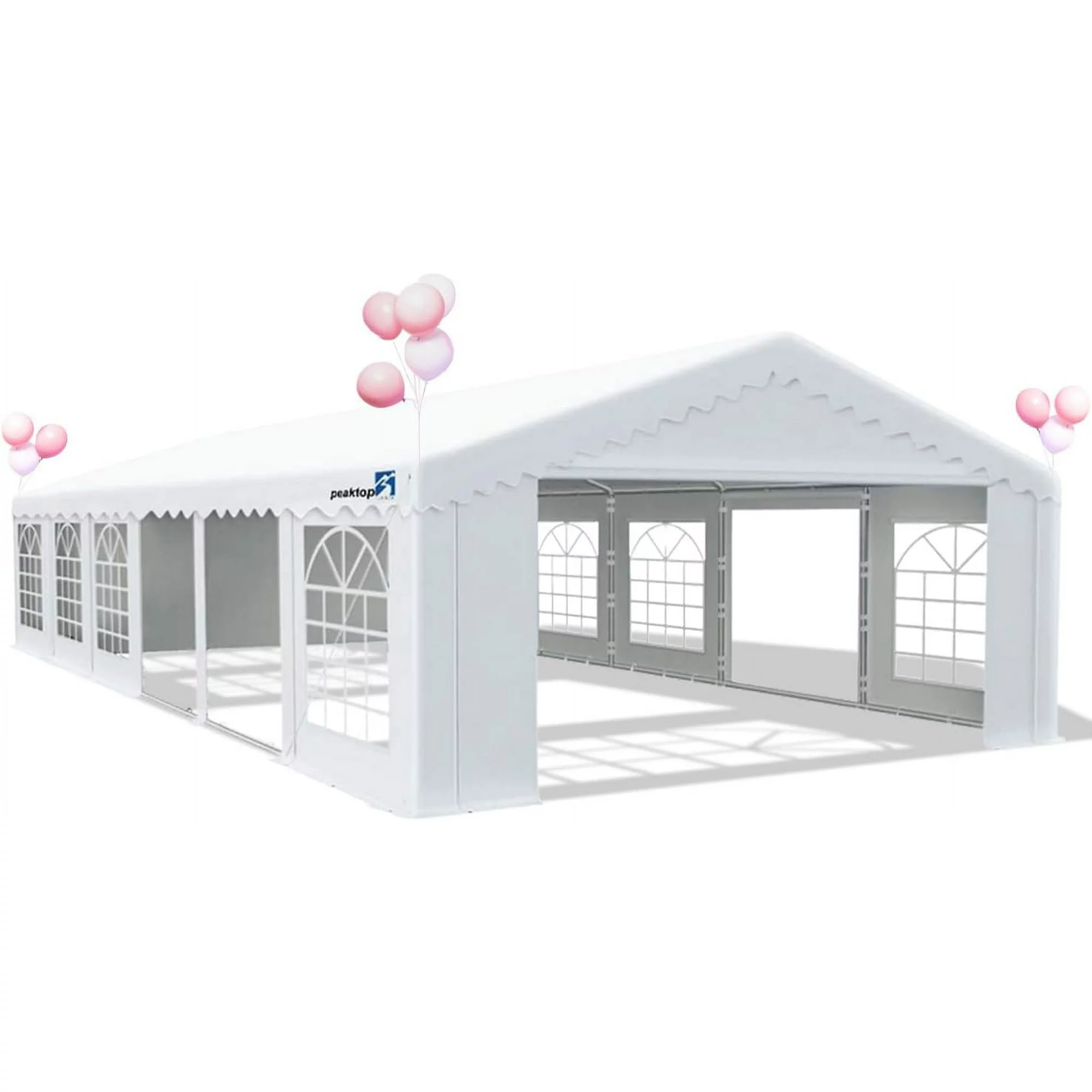 PEAKTOP OUTDOOR 20'X40' Heavy Duty Party Tent Outdoor Gazebo Event Shelter Canopy with Carry Bags