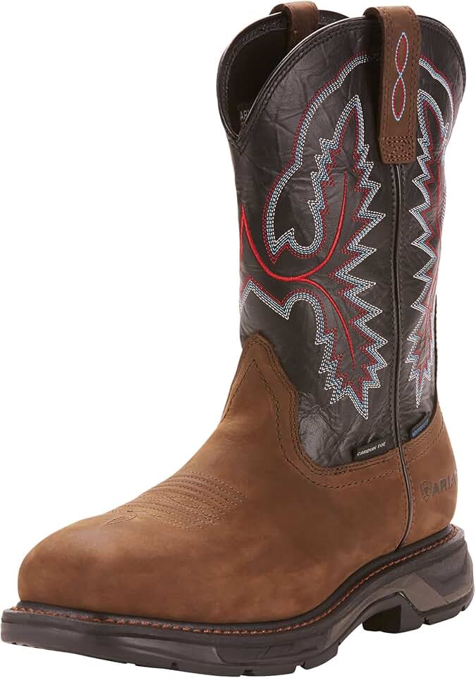ARIAT Men's Workhog Xt Wide Square Waterproof Carbon Toe Work Boot