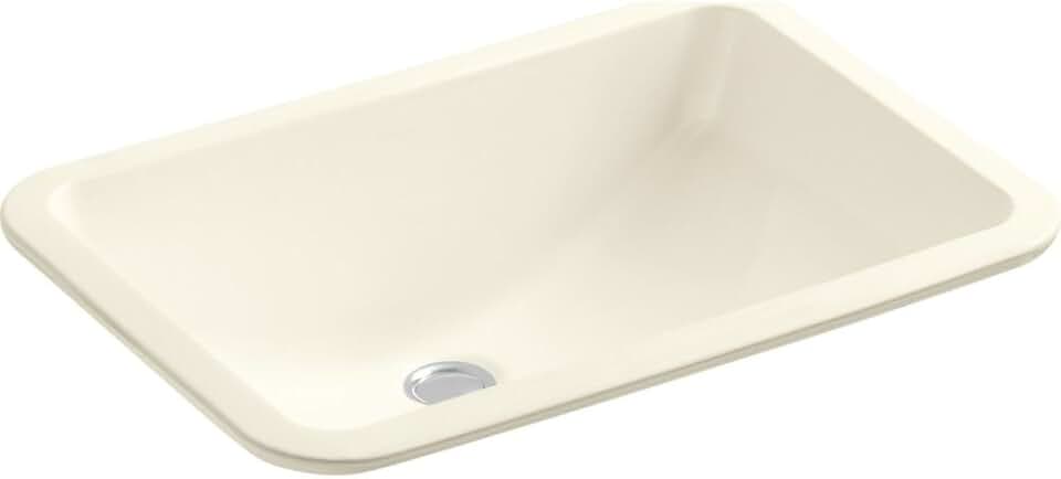 KOHLER K-2214-96 Ladena Undercounter Bathroom Sink, Biscuit, 0
