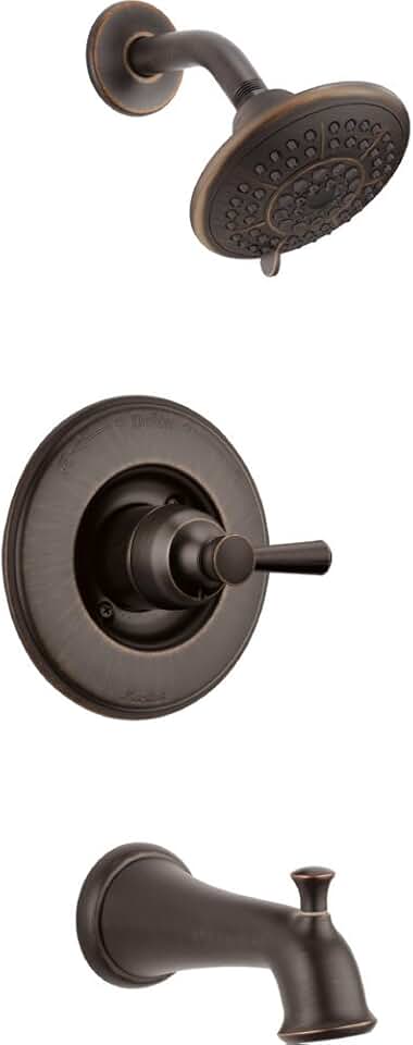 Delta Faucet T14493-RB Linden Monitor 14 Series Tub and Shower Trim, Venetian Bronze,