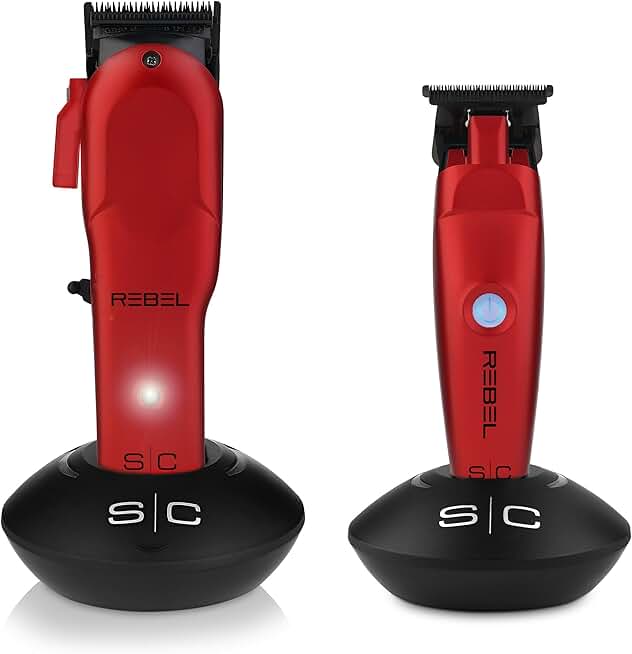 Stylecraft Rebel Professional Modular Cordless Hair Clipper and Trimmer with Super-Torque Motor Combo Set