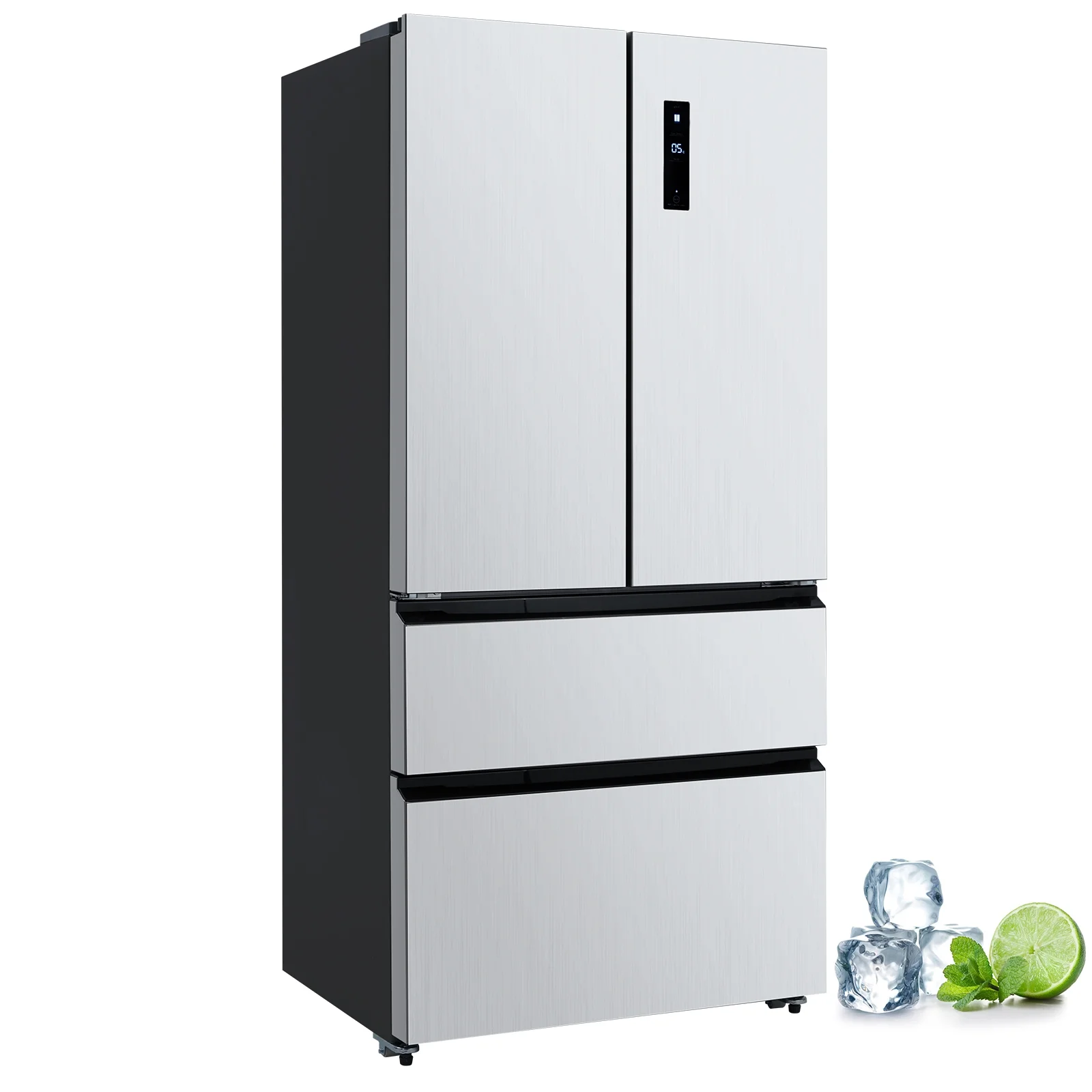 OYang French Door Refrigerator ,18.9Cu.Ft.Stainless-Steel Fridge 531L