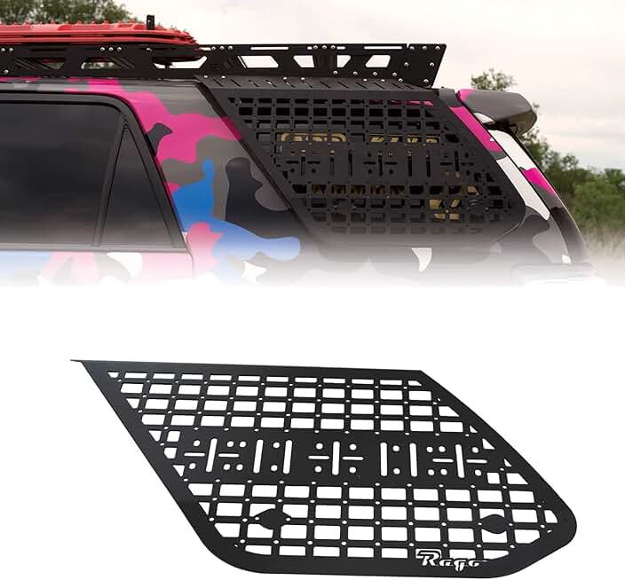 Rago Fabrication Exterior Molle Storage Panels for 2010-2023 Toyota 4Runner 5th gen | Driver Side Panel | Sherpa Rack Compatible | SUV Rear Storage | Made in The USA (Driver Side)