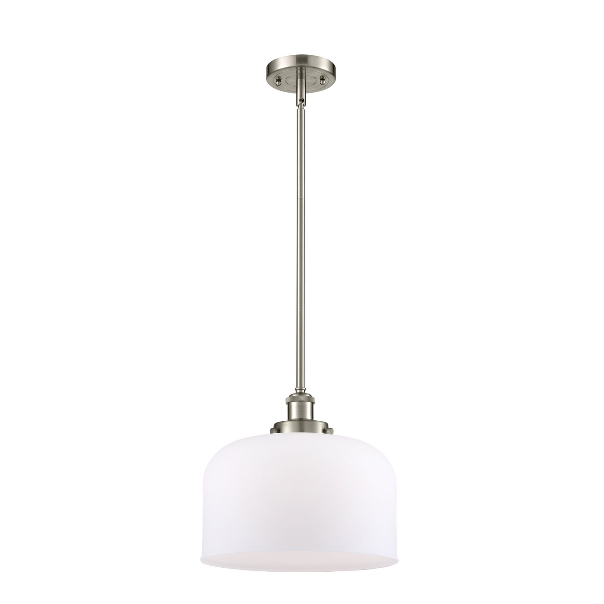 Innovations 916-1S-SN-G71-L-LED X-Large Bell 1 Light Pendant part of the Ballston Collection, Brushed Satin Nickel