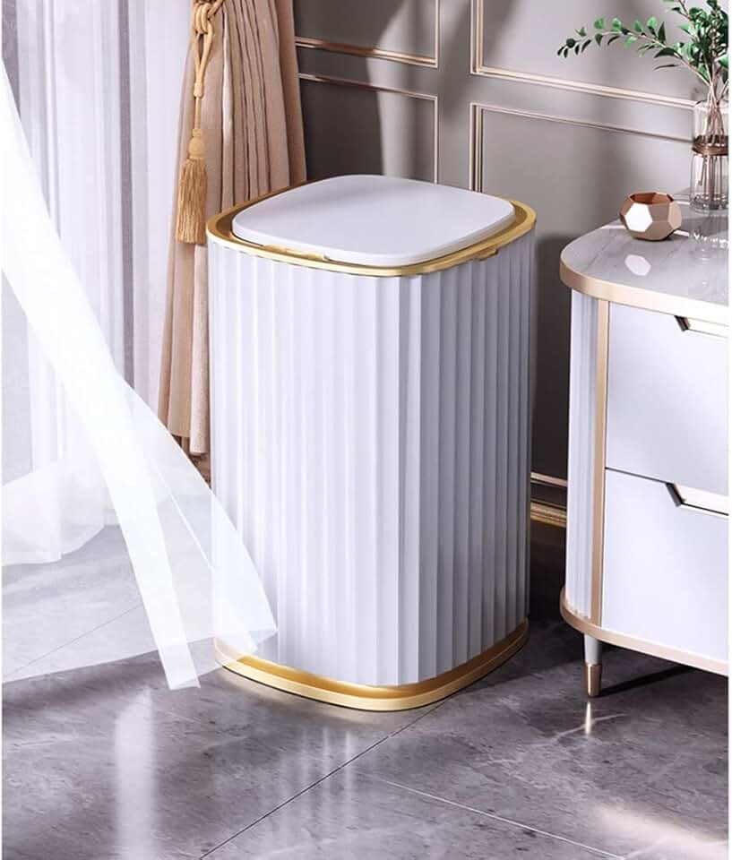 Shipping Smart Sensor Garbage Bin Kitchen Bathroom Toilet Trash Can Best Automatic Induction Waterproof Bin with Lid 15L