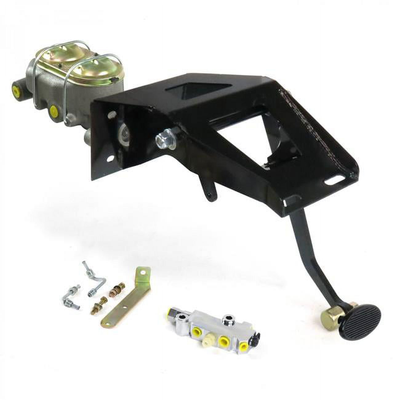 Helix Suspension Brakes & Steering  53-56 Ford Truck Firewall Manual Brake Pedal Kit Drum & Drum Small Oval Black Pad