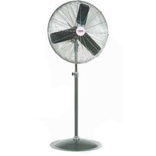 Oscillating Pedestal Fan 24 in. Dia., 0.25 HP, 7525CFM - Black, Gray & Silver