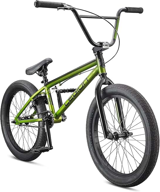 Mongoose Legion Kids Freestyle BMX Bike, Intermediate Rider, Boys and Girls Bikes, 20-Inch Wheels, Hi-Ten Steel Frame, Micro Drive 25x9T BMX Gearing