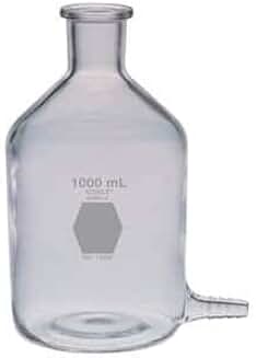 Kimax 14607-5000 Reservoir with Bottom Hose Outlet, Narrow-Mouth for Stopper, 5L