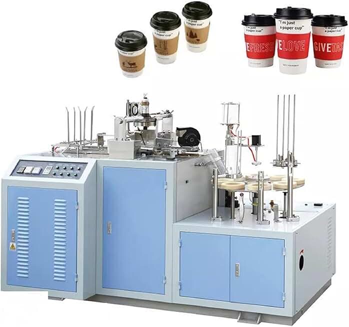 Automatic Paper Cup Making Machine - Customized High-Speed Disposable Ice Cream Bowl Forming Machine for Fully Automatic Paper Cup Production (3oz to 25oz) with Lid