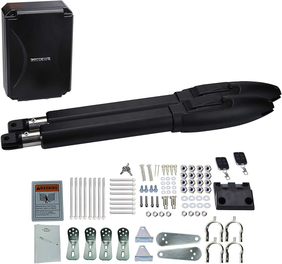 SW300DC Automatic Gate Opener with Remotes for Dual Swing Gates up to 660 Pounds and 10 Feet (SW300DC-D) per Leaf