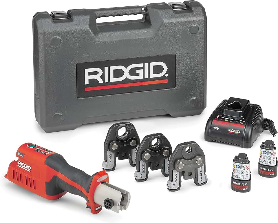 RIDGID 57373 Model RP 241 Compact Press Tool Kit with 1/2