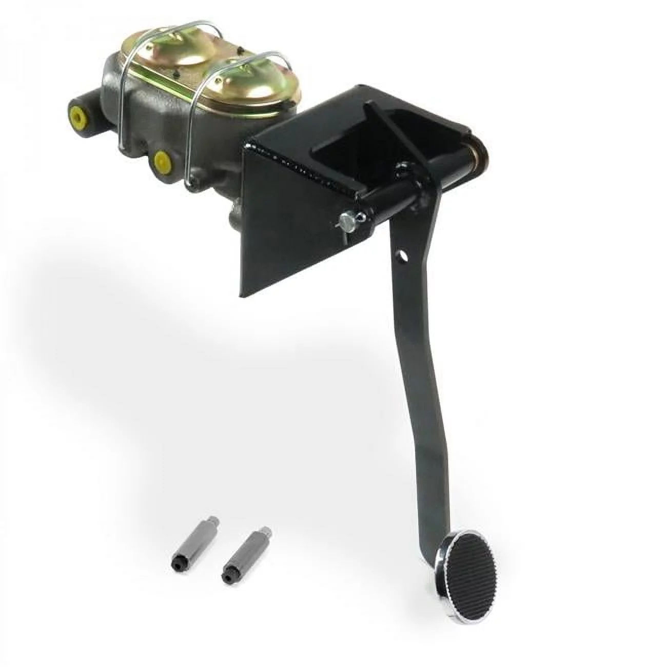 Helix Suspension Brakes & Steering  Universal Firewall Manual Brake Pedal Kit Disc & Disc 3 in. Chrome Pad