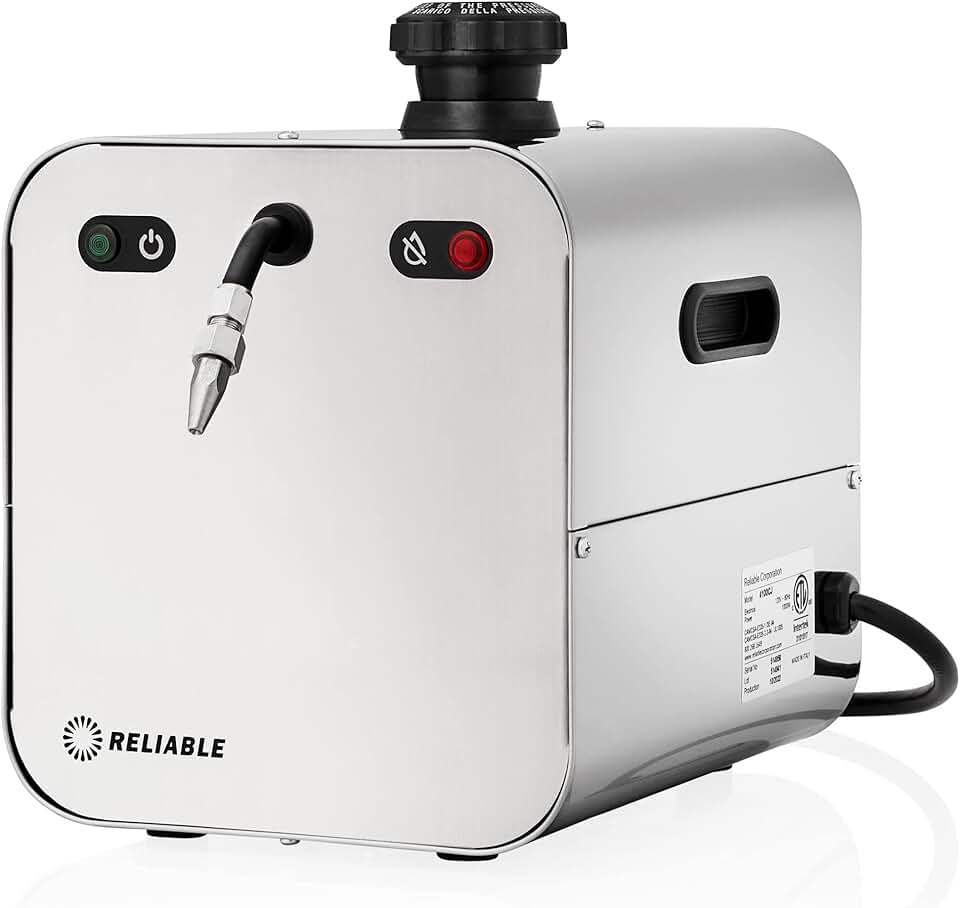 4100CJ 2.2L Jewelry Steam Cleaner with Eco Mode, 120V, 50 PSI, Stainless Steel Tank, External Long Life Heating Element, 4 Safety System, Made in Italy