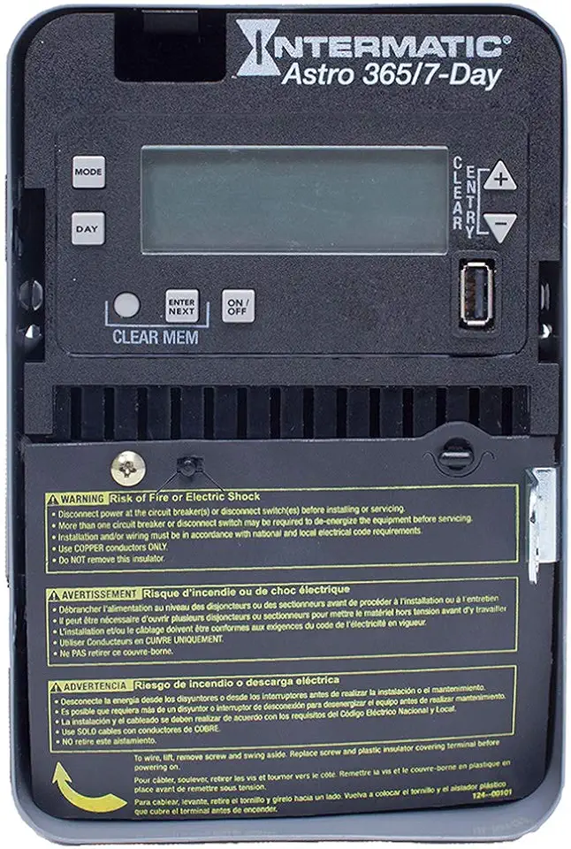 ET2805C Astronomic Electronic Control: Precision Scheduling Power Up to 50 Holiday Blocks - LED Compatibility with Configurable Outputs - Battery-Free Operation