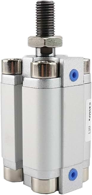 ADVU A-P-A Bore 50 Male Thread Compact Cylinder Pneumatic Stroke 5-100 1Pcs(Stroke 100mm)