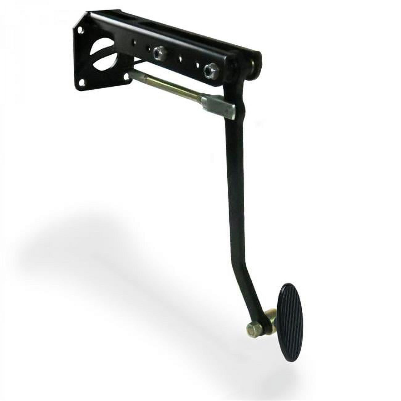 Helix Suspension Brakes & Steering  Universal Adjustable Firewall Brake Pedal Bracket Kit with Small Oval Black Pedal Pad