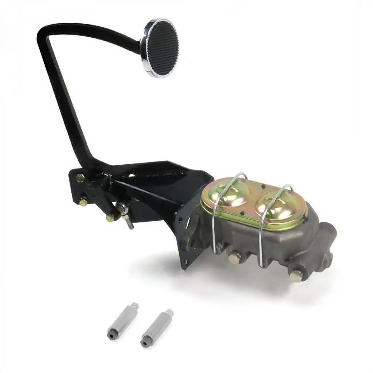 Helix Suspension Brakes & Steering 320332 35-40 Ford OEM X Manual Brake Pedal Kit Disc & Drum 3 in. Chrome Pad