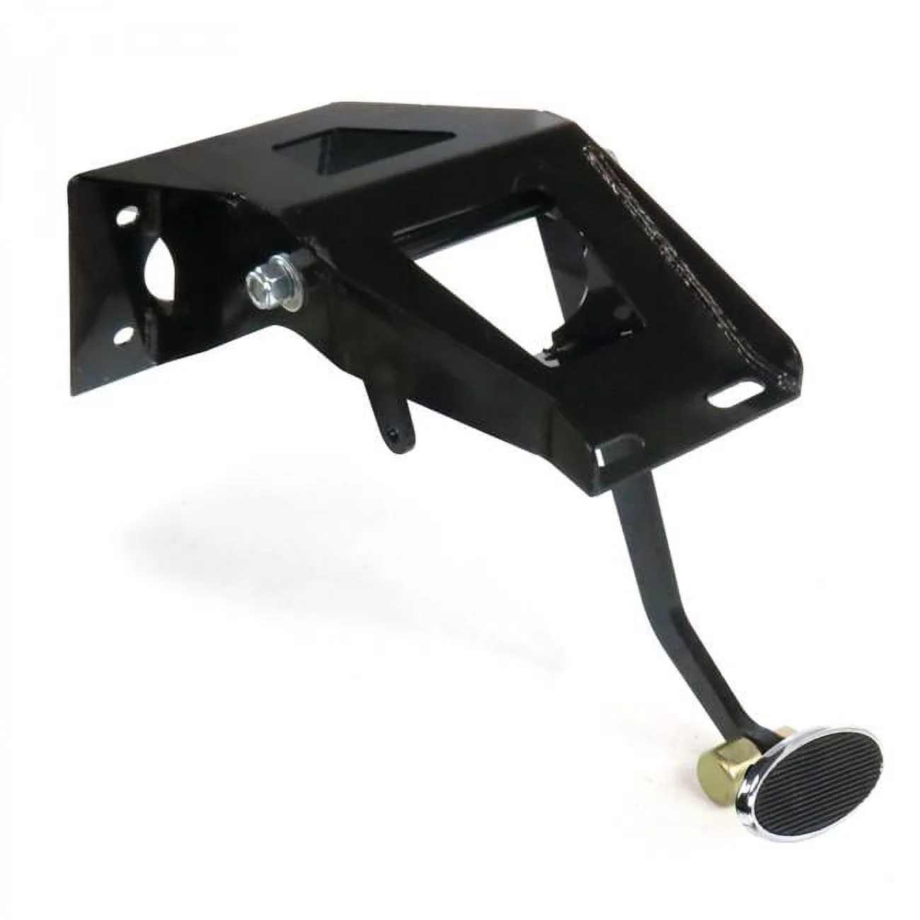 Helix Suspension Brakes & Steering  53-56 Ford Truck Firewall Brake Pedal Bracket Kit with Large Oval Chrome Pedal Pad