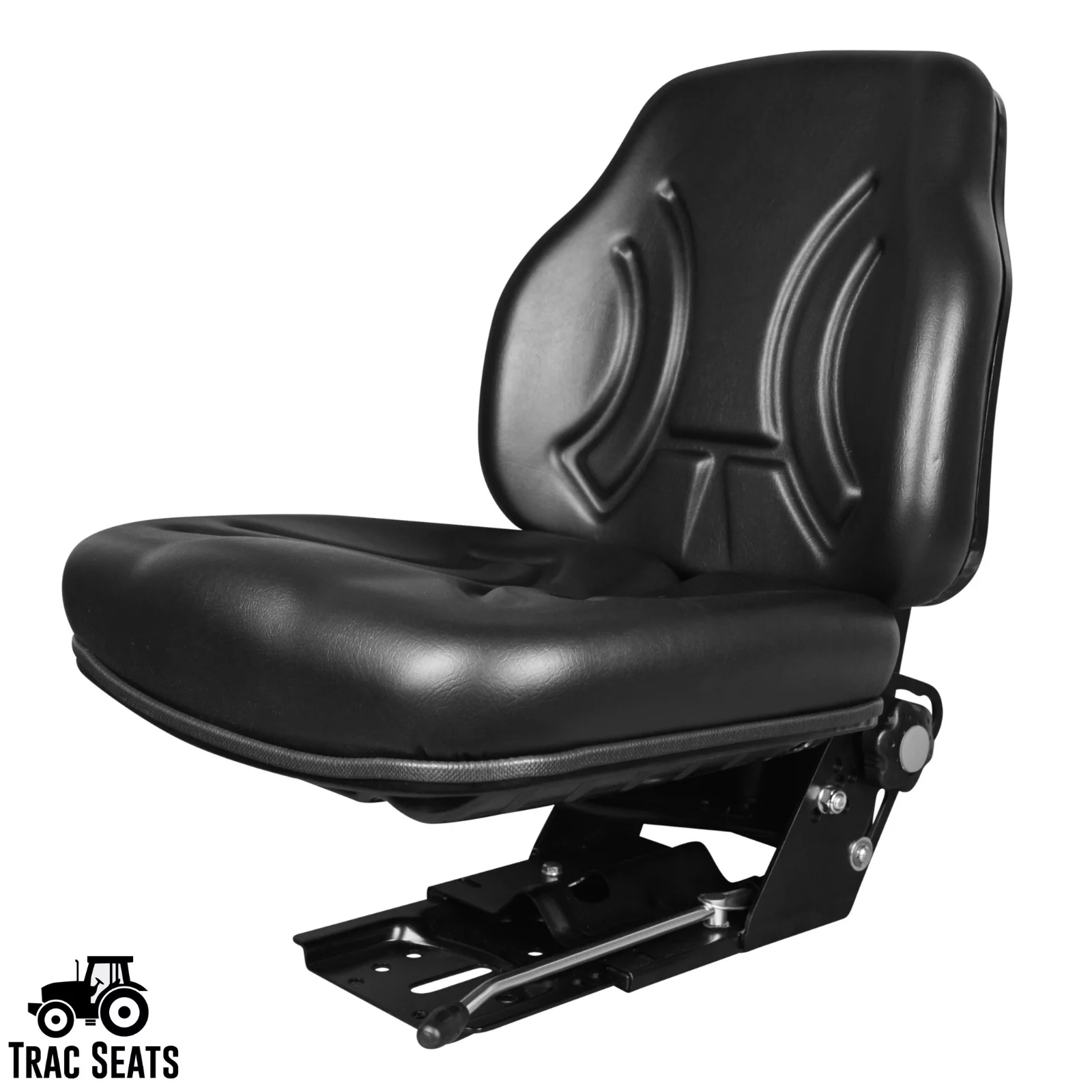 Black Suspension Tractor Seat for Massey Ferguson 253 298 383 Tractors and More