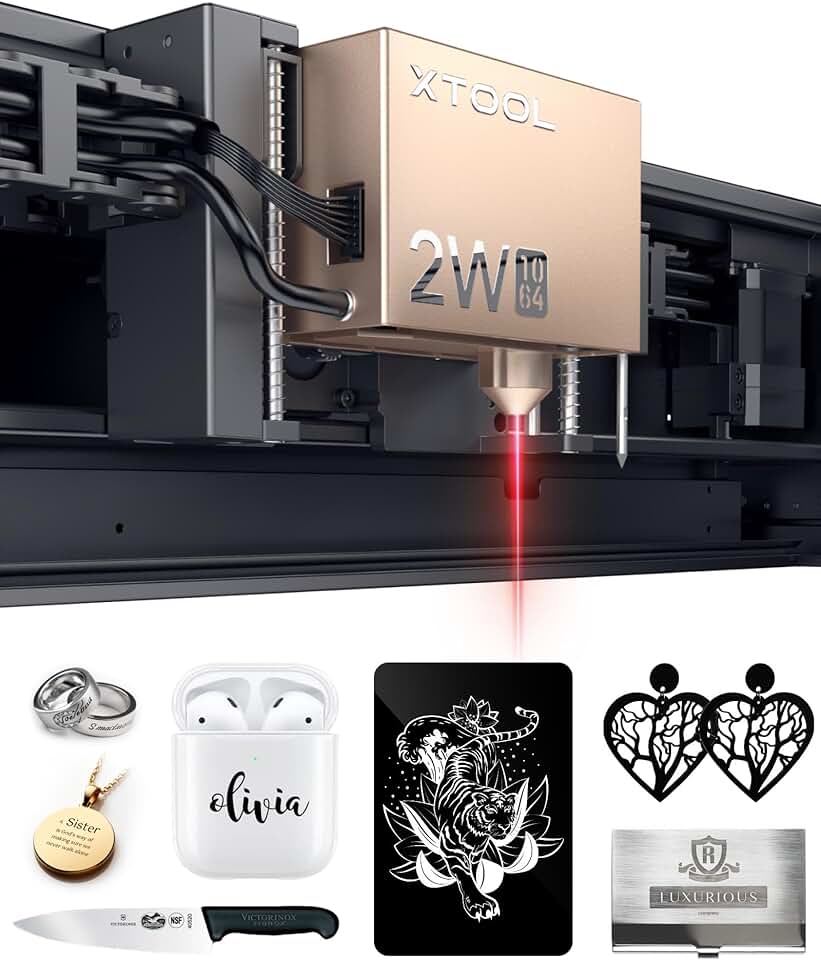 xTool S1 1064nm Infrared Laser Module for xTool S1 Laser Engraver, Laser Module Laser Output 2W (2000mW) Engraving on Metal, Plastic, Acrylic Materials, Ideal for Jewelry, Gift Making