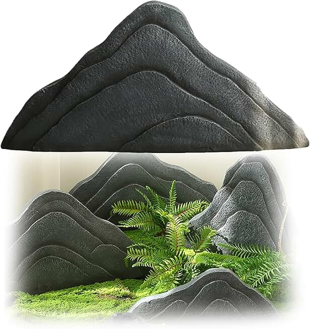 Solid Fake Rocks, Outdoor Faux Rock Cover, Artificial Rock Cover, Fiberglass Artificial Landscape Boulder Enclosure, Artificial Rocks for Landscaping Lawns, Yard Décor(100 * 13 * 47cm)