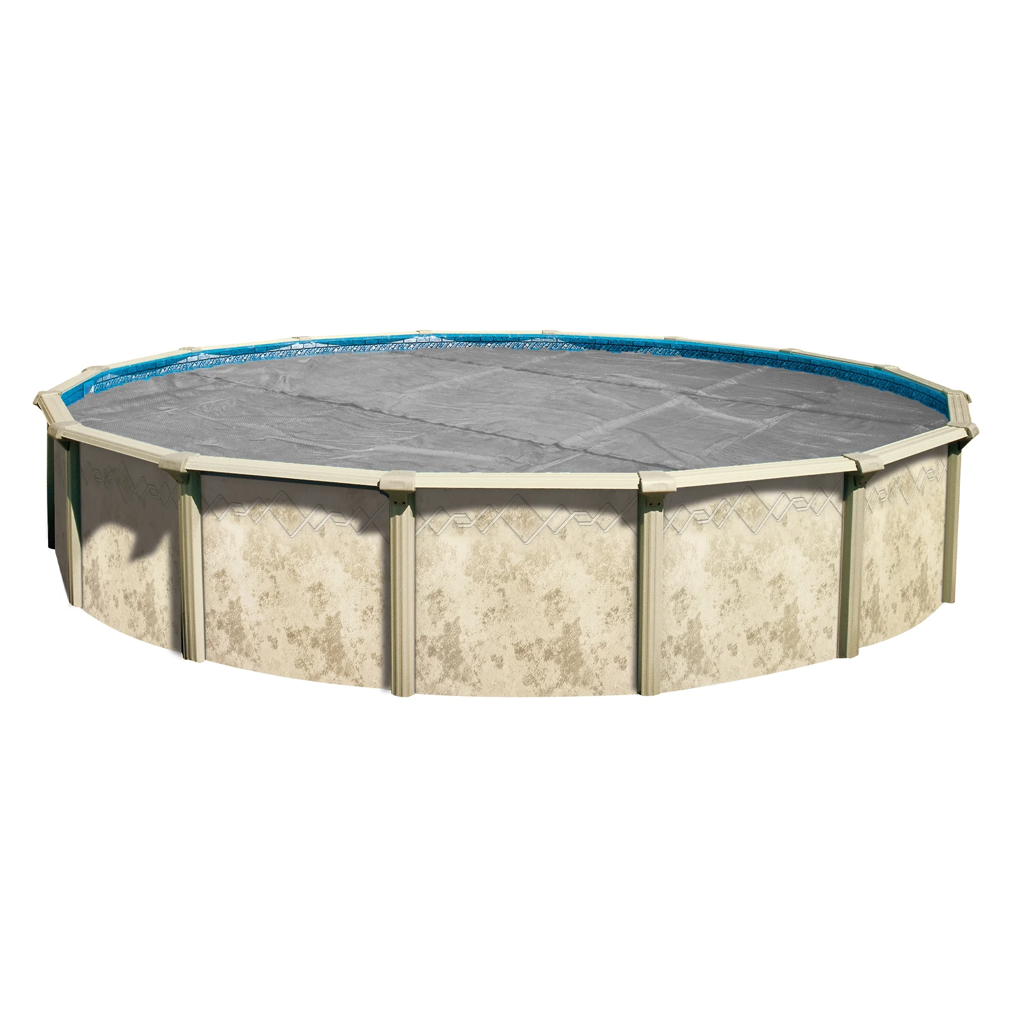 In The Swim 24' Ultra Silver Round Solar Pool Cover 16 Mil For Solar Heating Above Ground Pools and Inground Pools 16M24RNDULTRB