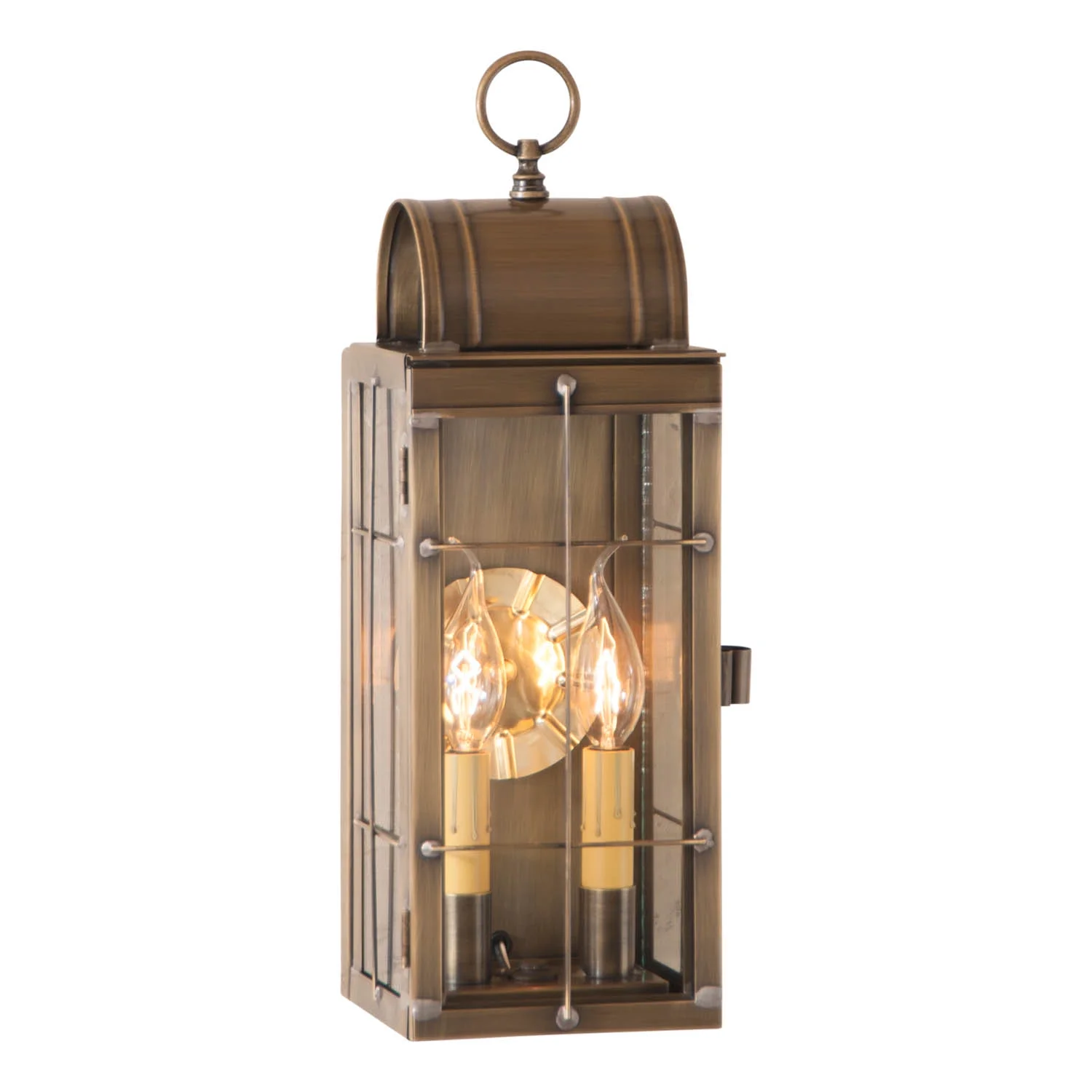 Irvins Country Tinware Irvin's Country Tinware Queen Arch Lantern in Weathered Brass